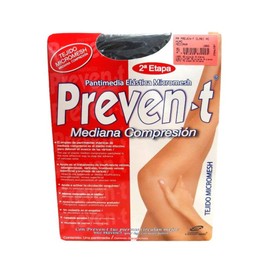 Pantimedia Preven-t, Clásica Prevención y Control De Varices, Mediana compresión 15-20mm/Hg (Mediana, Humo)