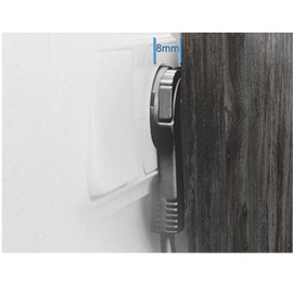 SAT-FOX IEC Cable 5 m | IEC Plug to Earthing Contact Extra Flat Angle | PC Power Cable 3-Pin | Power Supply Cable C13 for Computer Monitor Screen Projector | Power Cable PC Cold Appliances