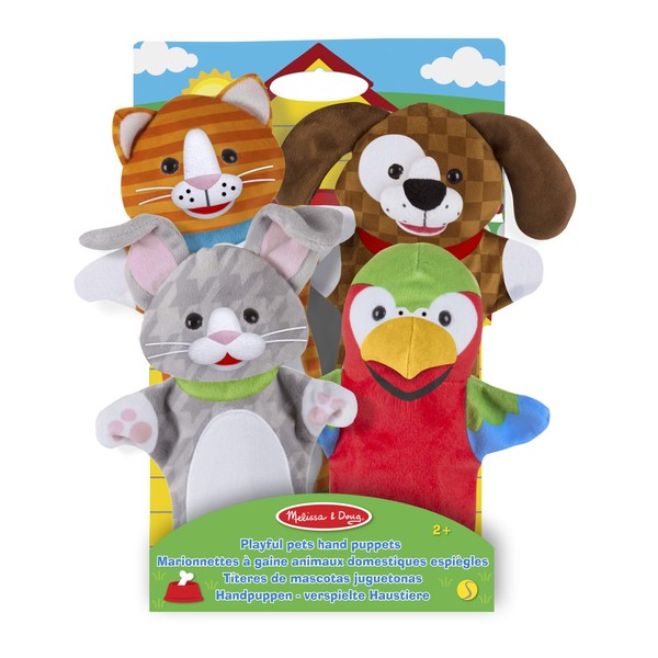 Melissa & Doug Farm Hands Animal Puppets | Puppets & Theatres | 3+ | Gift for Boy or Girl