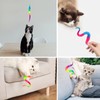 LE TOOTER 3 PCS Rainbow Fuzzy Worm Toys String Pets,Large