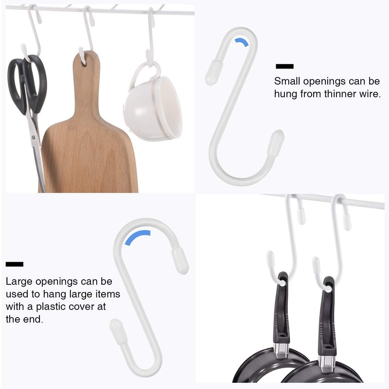 36 Pieces S Shaped Hooks Hanging Heavy Duty S Hooks