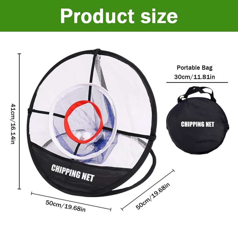 Jonuin Golf Practice Net, Golf Chipping Net, 3 Ring Nets