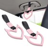 HQRNYP 2PCS Devil Heart Handle Rings, Heart Car Handle Strap,