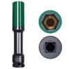 JEUCLEL 19mm 1/2"Extra-long Thin Wall Wheel Protector Impact Deep Socket,