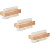 Wooden Nail Brush - Double Sided Fingernail Toenail Scrubbing -