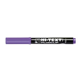 Hi-Text 7000 Fluoclip Chisel Tip Highlighter Pens (Pack of 12)