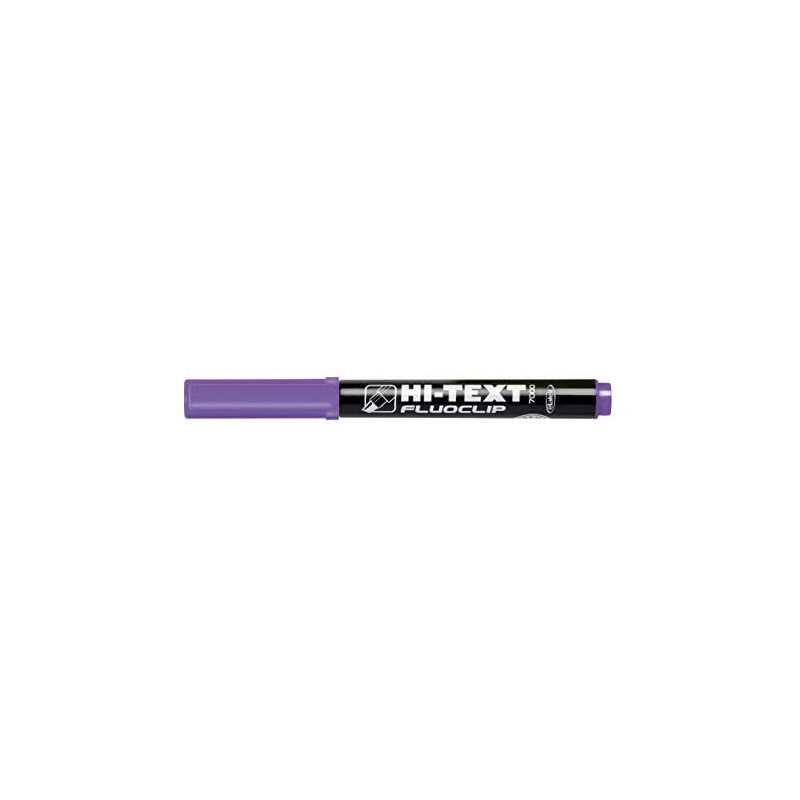 Hi-Text 7000 Fluoclip Chisel Tip Highlighter Pens (Pack of 12)