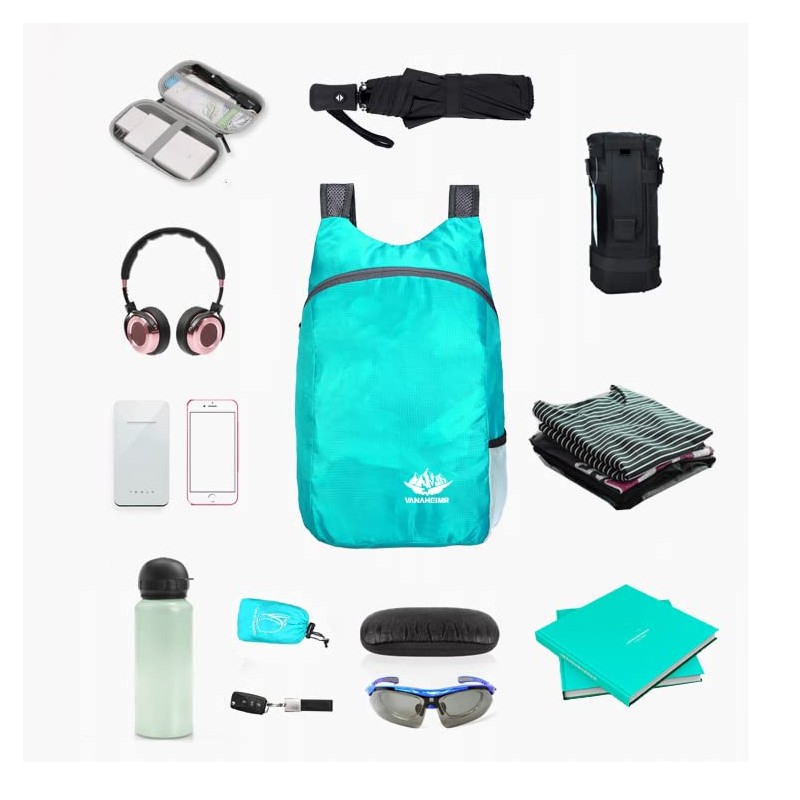 Frafuo Foldable Travel Backpack for Women Foldable Backpack Lightweight Backpack