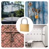 2 Piece Security Padlock with 6 Keys Anti-Theft Shear Proof