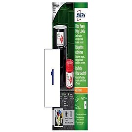 Avery B3655-20 Ultra Resistant Labels, White (A4 Sheet of 210 x 148.5 mm, 20 Labels)