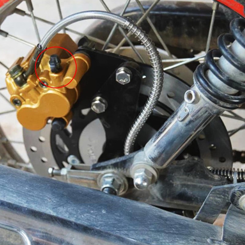 40pcs Motorcycle Caliper Breather Cap Brake Bleed Nipple Cap Nipple