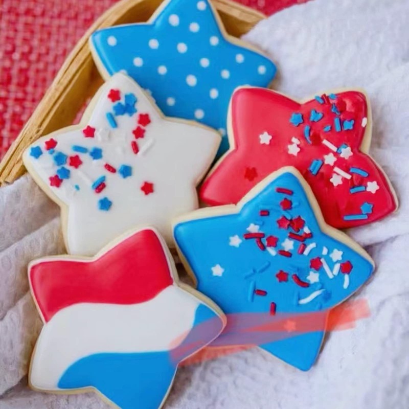 JOB JOL Cookie Cutters 4 PCS, Star Cookie Cutters, 2''