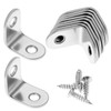 QWORK 20 PCS Corner Braces, 1" x 1" (25x25mm) 2mm