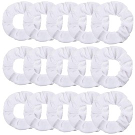 Velvet Scrunchies,15 Pack Velvet Hair Scrunchies Scrunchy Hair Ties Elastic Hair Bands Ropes Scrunchie for Girls, Women Hair Accessories (White)