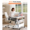 QZMDSM Portable Desk with Wheels Small Standing Desk on Wheels