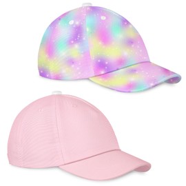 Toddler Baseball Hat 2PCS Baby Baseball Cap for Infant Adjustable Canvas Cap Kids Sun Hat for Boys and Girls