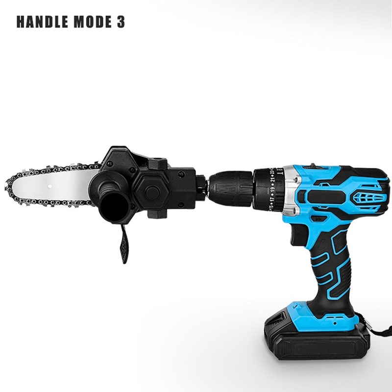 6in Electric Chainsaw Modification Tool, Electric Drill to Chainsaw Adapter