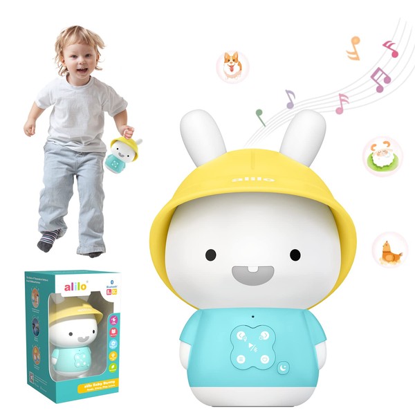 alilo Baby Audio Player for Kids 0-6 Years Screen-Free Educational Toys Stories & White Noise Music, NightLight | Bluetooth |Rechargeable Baby Sleep Aid Toddlers Gifts for Boys Girls (Baby Bunny)