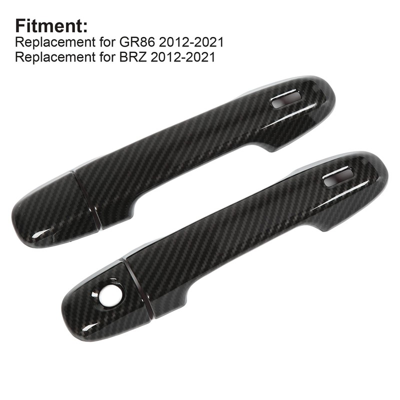 Qiilu Exterior Door Handle Cover, 4PCS Outer Outside Exterior Door