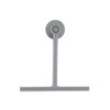 PP TPR Shower Squeegee on Suction Cup Grey Tendance