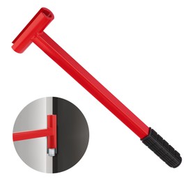 KiBcsLic Heavy Duty Hinge Adjustment Tool for 134 Gauge Commercial Doors Long Handle Piano Hinge Bender with Rubber Grip for Precise Alignment