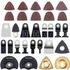 Saw Blades Kit, 122-Piece Oscillating Multitool Saw Blade Accessory Set,