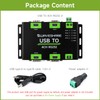 Waveshare Industrial Isolated USB to 4CH RS232 Converter (DB9 Male