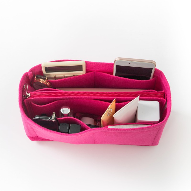 Mausouca Felt Purse Organizer with Zipped, Bag Organiser Insert for