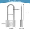 HOX Marine-Grade Rustproof Padlock, Stainless Steel Shackle & Chrome-Plated Brass