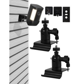 Vinyl Siding Clips Hanger Hooks Compatible with Stick Up Cam/Pro Solar Panel, Spotlight Cam Pro Battery and Stick Up Cam Plus Battery, Hanger Hooks for Mounting Camera Indoor and Outdoor, 2Pack Black