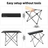 ROCK CLOUD Portable Camping Table Ultralight Aluminum Camp Table with
