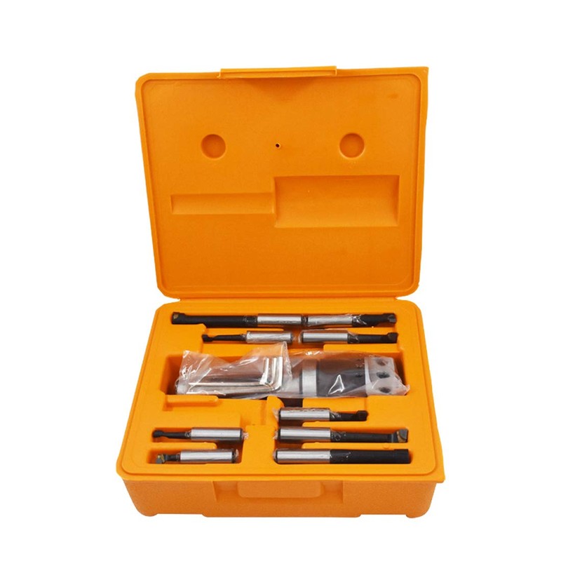 WFLNHB 2 Inch Boring Head R8 Shank 9pcs 1/2 Inch