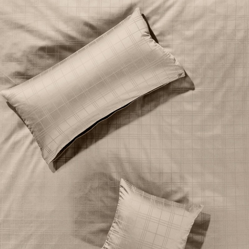 Erwin Müller Passau Bed Linen Mako Damask Taupe Size 1