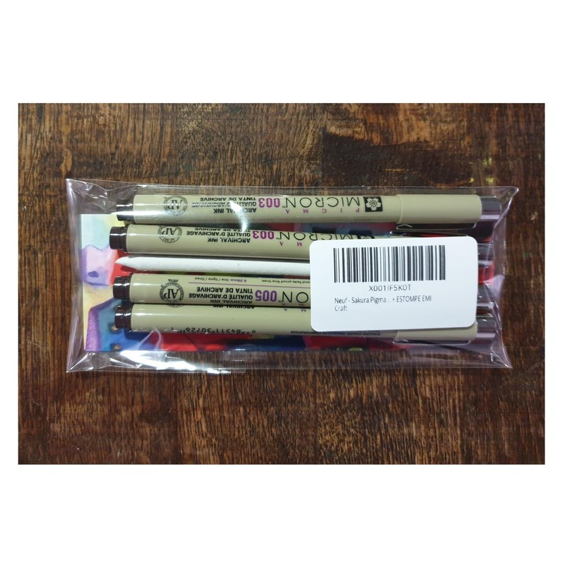 Sakura Pigma Micron Sepia 003 .003. 005. 005 Fineliner Pens