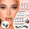 Seeklip Lash Clusters 147 Pcs 13-19mm Manga Eyelash Clusters &