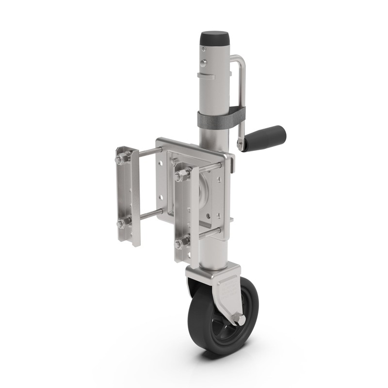 TOWKING Upgraded Spoke Wheel Trailer Jack, 10" Vertical Movement, 1500