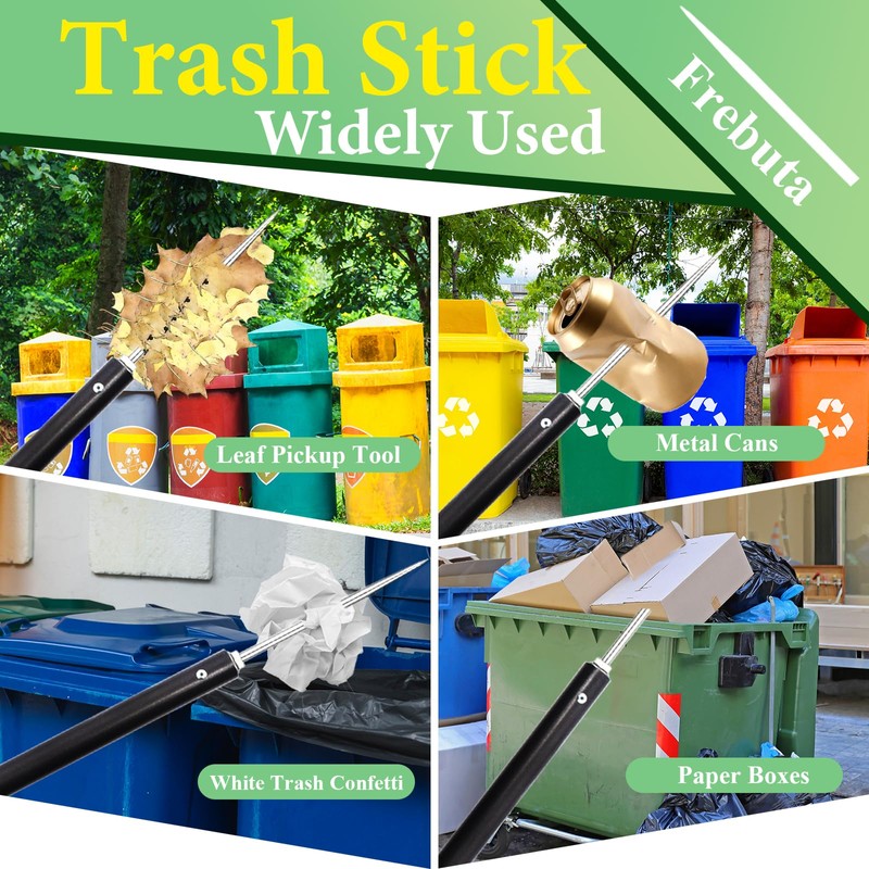 Frebuta Trash Pick Up Stick Grabber, 62In Trash Picker Upper