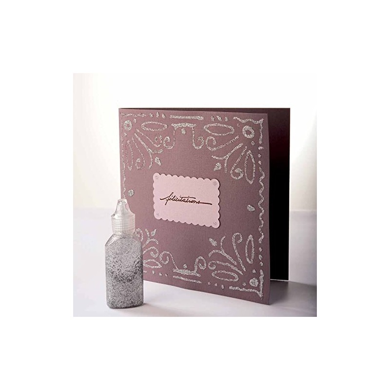 Dark Pink Glitter glue