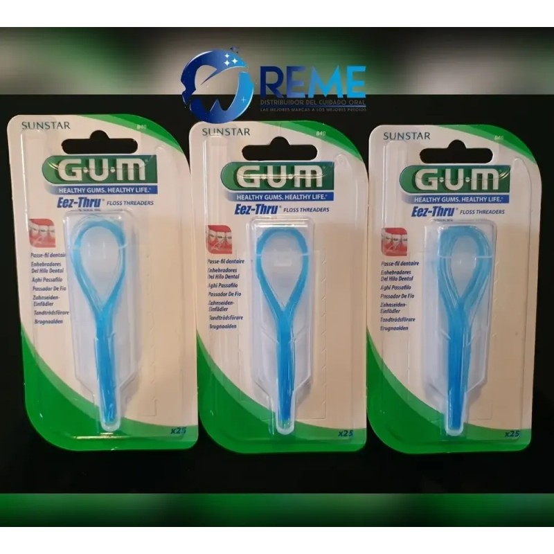 75 Enhebradores De Hilo Dental Gum® Eez-thru® Envio Incluido