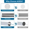 AIZESI 2 Pack Spring Tension Curtain Rod 23-46 Inch Adjustable