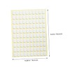 PACKOVE 6sheets Double-Sided Nail Stickers for Easy Nail Display Transparent
