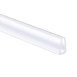 Transparent Trim Seal, PVC U-Seal Channel Edge Protector for 3-5mm Thickness Edges, 3 Meters/9.84Ft Length, 0.28 Inch Height, Furniture, Door, Vehicle Protection