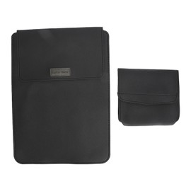 Laptop Sleeve Case PU Leather for OS Laptop 13 Vertical Laptop Envelope Sleeve Universal Laptop Sleeve Pouch Black
