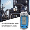 Digital Turbine Flow Meter Blue for Fuel Pump Gasoline Measuring