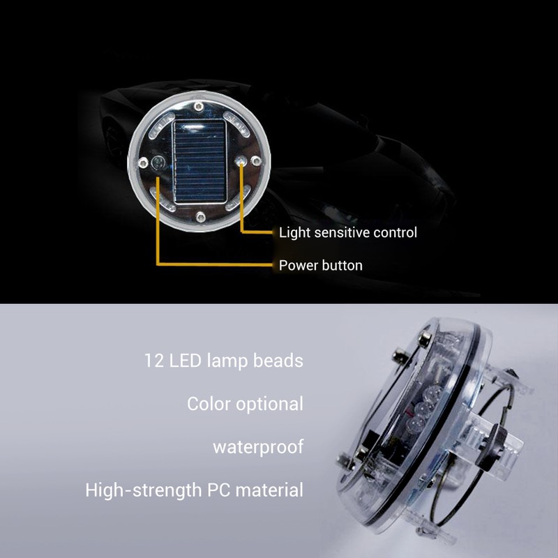 Solar Energy Auto Flash LED Car Wheel Hub Tire Tyre