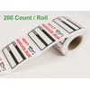 200 Count Clear Oil Change Stickers, 2 X 2 Inches