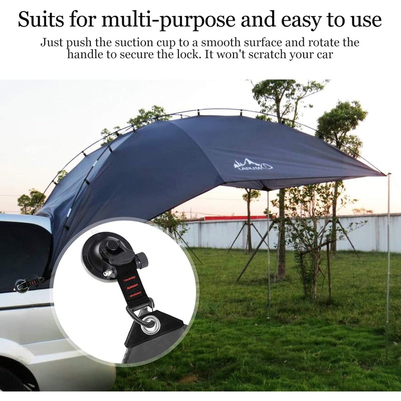 INMORVEN Suction Cup Hook, Improved Car Camping Accessories, Suction Hook,