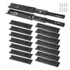 Biugaaufai 8 Pairs 8 Inch Black Full Extension Drawer Slides,