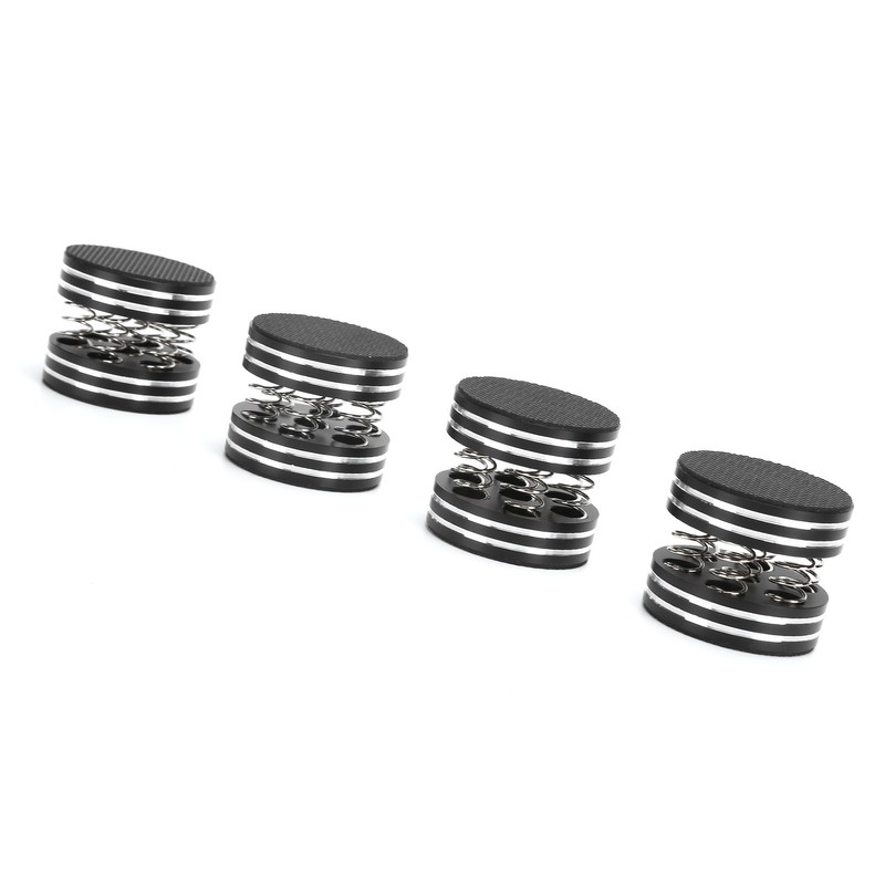 4PCS Spring Speaker Spikes Sound Dampening Feet for HiFi Amplifier/Speaker/Turntable/PlayerBlack