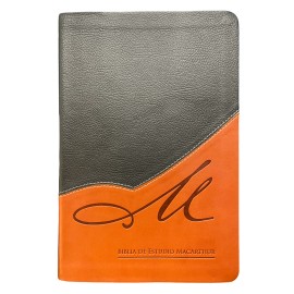 Biblia de Estudio MacArthur RVR 1960 con índice | Piel Italiana Dos Tonos